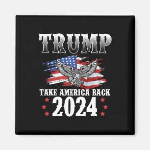 Íman 2024 Retomar a América Bandeira Americana Trump 20