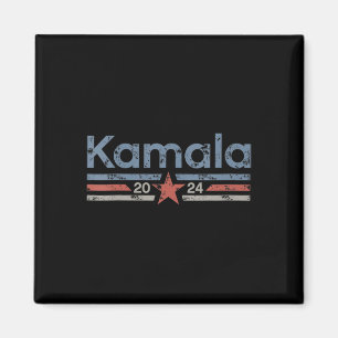 Íman 2024 Retro Grunge Stripes Vintage Kamala Harris 20