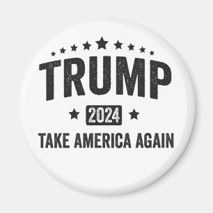 Íman 2024 Trump Leva a América de novo Patriótica Ameri