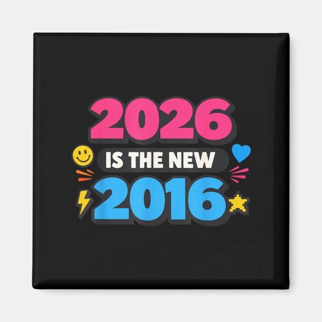 Íman 2026 New 2016 Internet Nostalgia Design (Frente)