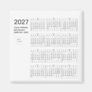 Íman 2027 Logotipo Empresarial Minimalista Corporativo