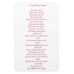 Íman 20 Regras básicas de coexistência