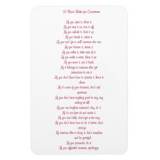 Íman 20 Regras básicas de coexistência