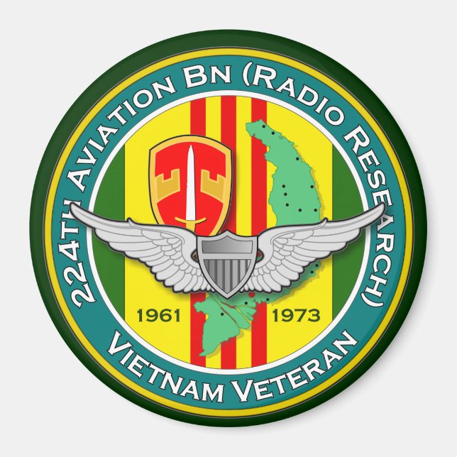 Íman 224.º Avn Bn RR 3 - ASA Vietnam (Frente)