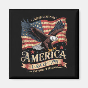 Íman 250º Aniversário Da América EUA Est 1776