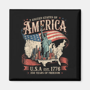 Íman 250º Aniversário Da América EUA Est 1776-2026