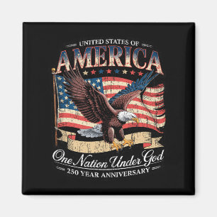 Íman 250º Aniversário Da Nação Aamerica Usa Sob Deus