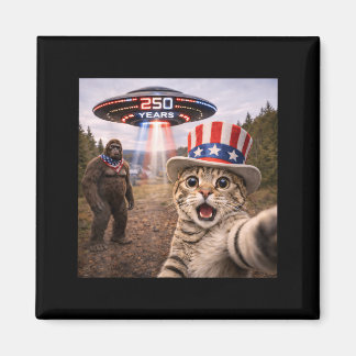 Íman 250º Aniversário Gato Selfie Pé Grande EUA