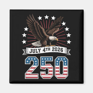 Íman 250º Aniversário Patriótico 4 De Julho 1776 2026