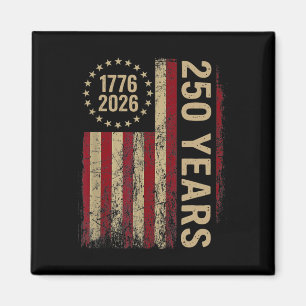 Íman 250 Anos 1776-2026 250º Aniversário Bandeira EUA N
