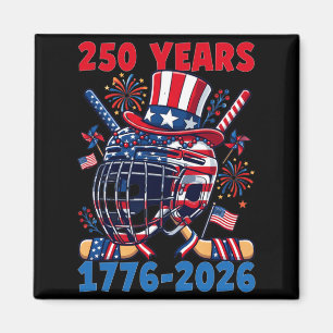 Íman 250 Anos 1776 2026 Aniversário de 250 anos de Hóqu