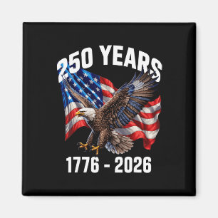 Íman 250 Anos 1776-2026 Bandeira Águia Patriótica 2026 