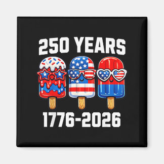 Íman 250 Anos Americano 1776 2026 250º EUA Estudante Me