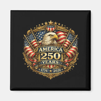Íman 250 Anos de Aniversário Americano 1776-2026 Bandei