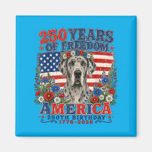 Íman 250 Anos De Dom Great Dane Dog 1776-2026 4 De