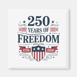 Íman 250 Anos De Liberdade 1776 2026 250º 4 De Julho