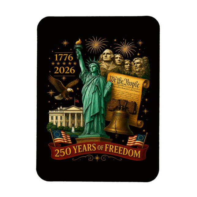 Íman 250 Anos de Liberdade Americana (Vertical)