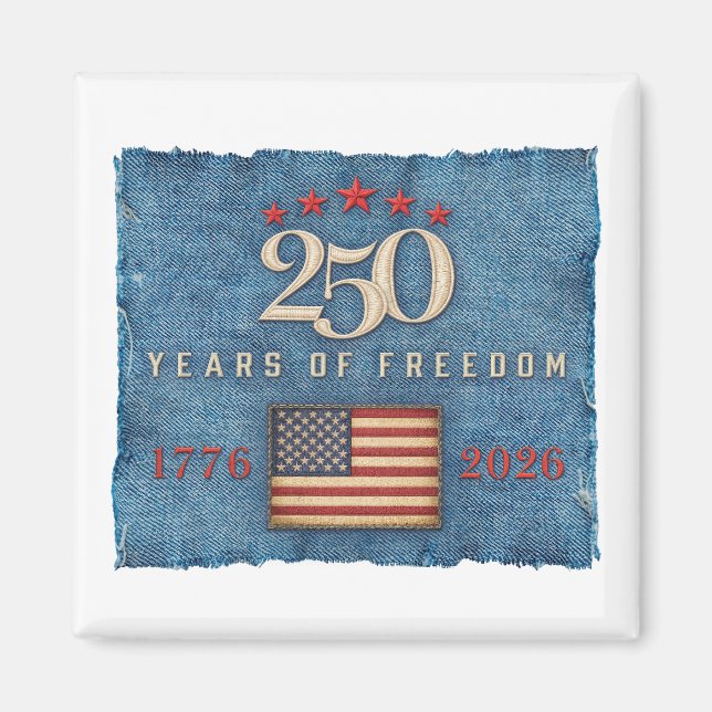 Íman 250 Anos de Liberdade - Ímã (Frente)