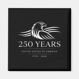 Íman 250 Anos EUA Águia 1776-2026 Patriótico Americano