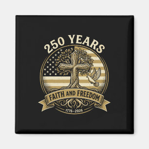 Íman 250 Anos Fé E Liberdade Cristã EUA 250º Aniversári