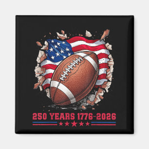 Íman 250 Anos Patriótico Futebol Americano Bandeira Ame
