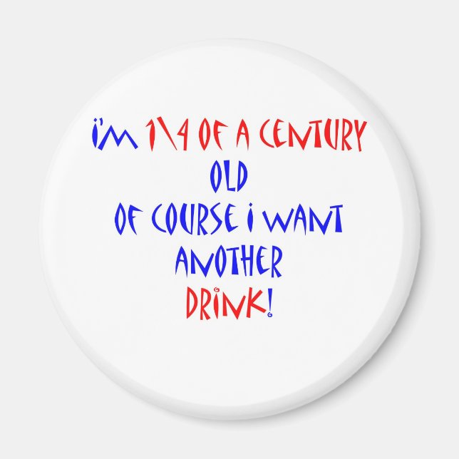 Íman 25 (1\4 século) outra bebida (Frente)