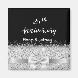 Íman 25 de aniversário de casamento negro