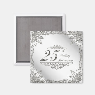 Íman 25o Ímã do aniversário de casamento