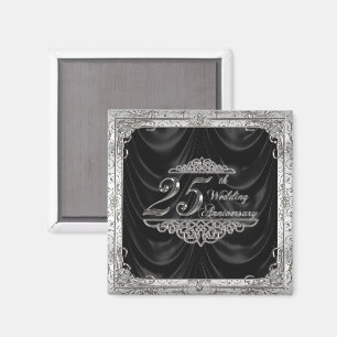 Íman 25o Ímã do aniversário de casamento