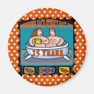 Íman 25o Presentes do aniversário de casamento