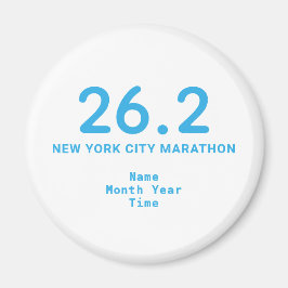 Íman 26.2 Maraton Runner Personalizado Azul