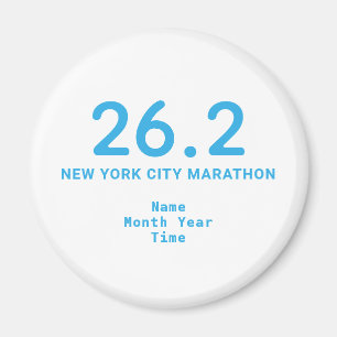 Íman 26.2 Maraton Runner Personalizado Azul