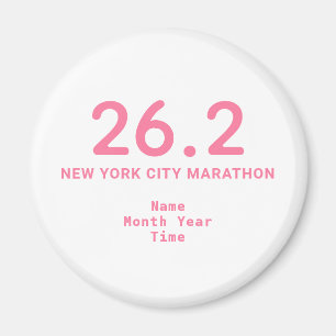 Íman 26.2 Maraton Runner Personalizado Rosa