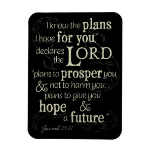 Íman 29:11 de Jeremiah eu sei os planos que eu tenho