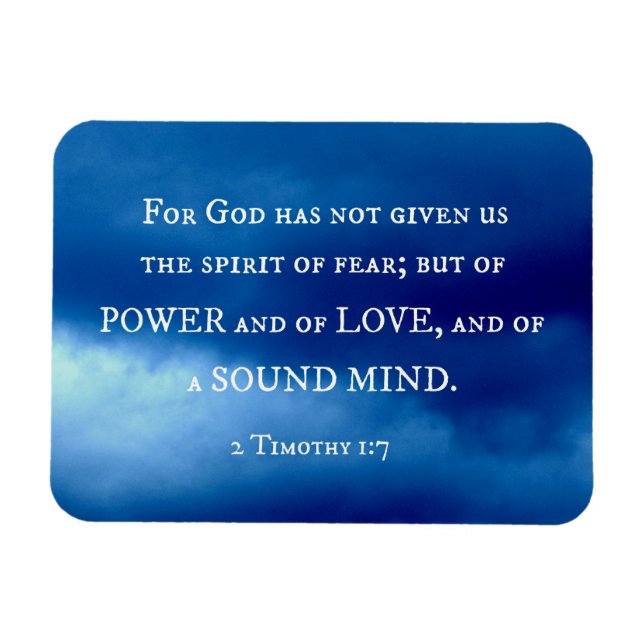 Íman 2 1:7 de Timothy para o deus não deram… (Horizontal)