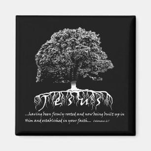 Íman 2:7 de Colossians enraizado em Jesus