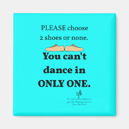 Íman 2 Calçados ou nenhum ciano