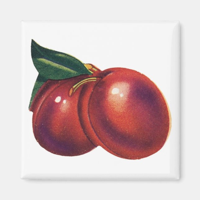Íman 2 Cherries Magnet (personalizável) (Frente)