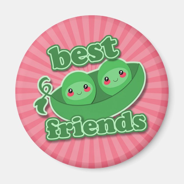 ÍMAN 2 ERVILHAS MELHORES AMIGAS (Frente)