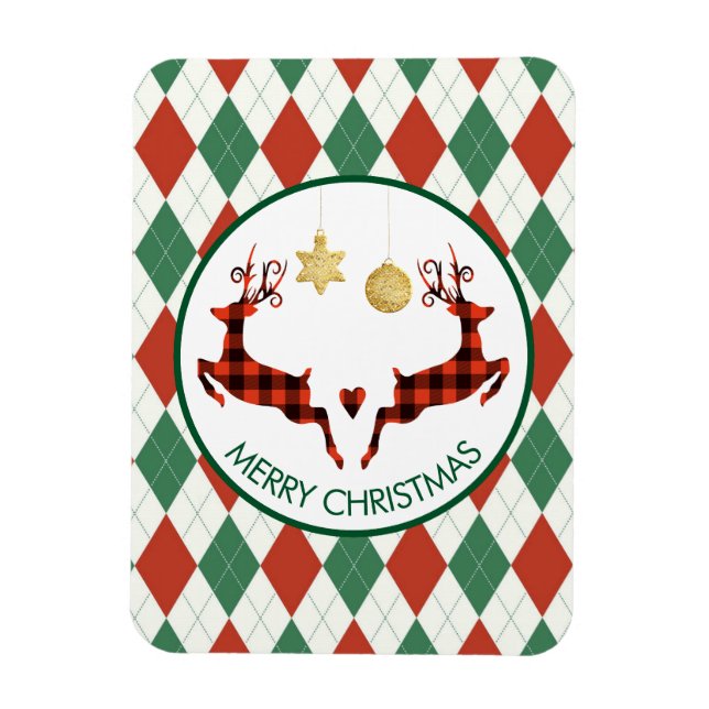 Íman 2 Estilo Russo de Salto de Natal (Vertical)