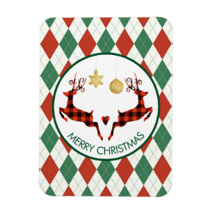 Íman 2 Estilo Russo de Veado de Natal