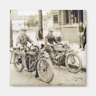 Íman 2 homens no ímã das motocicletas