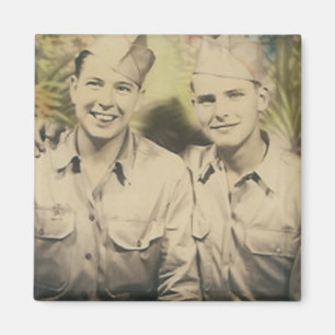 Íman 2 homens no ímã do abraço