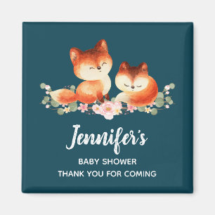 Íman 2 Raposas Vermelhas Cachorras Design