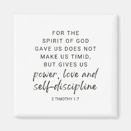 Íman 2 Timothy 1:7 Poder, Amor e Autodisciplina