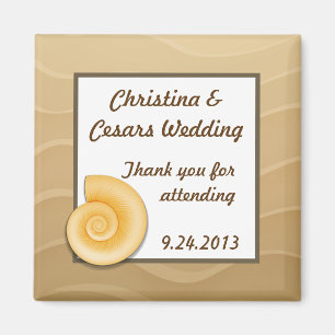 Íman 2"x2" Anúncio Magnet Sheles em Sandy Beach