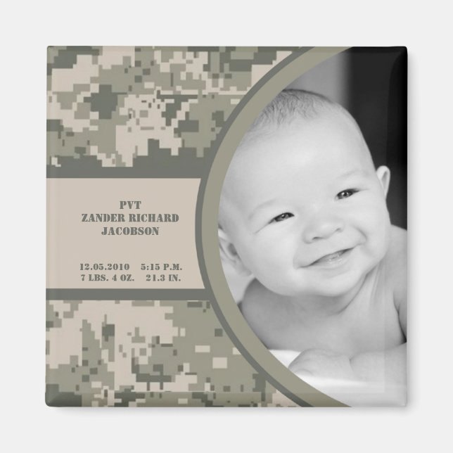 Íman 2"x2" ARMY ACU Camo Announment Magnet (Frente)