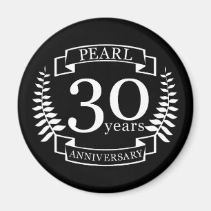 Íman 30 anos de aniversário de casamento em Pearl 30