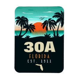 Íman 30a Rota Flórida Retroativa Souvenirs 60s