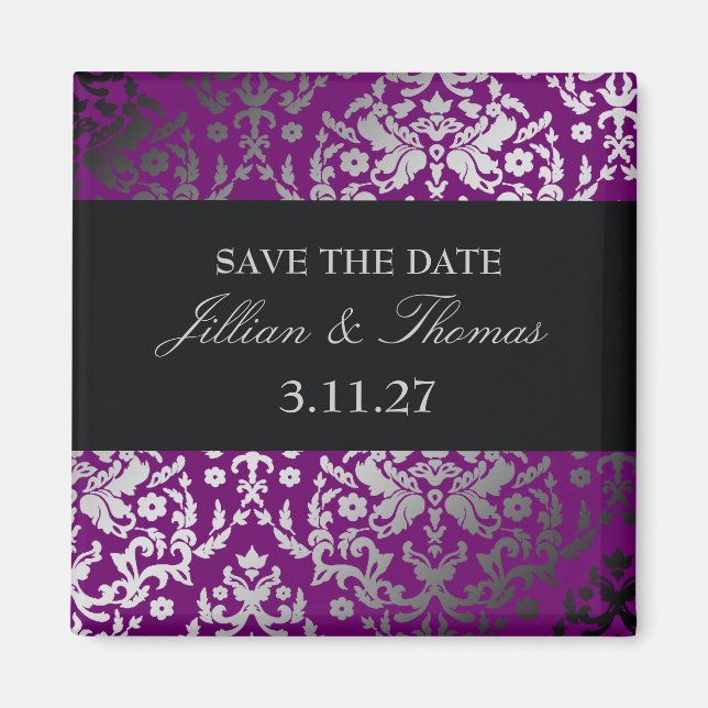 Íman 311-Damask Extraordinário Roxo (Frente)